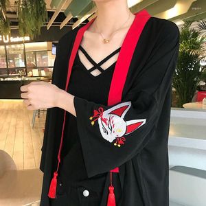 Kadınlar Blouses Neploe Japon Kimono Yaz Nakışları Kadınlar Harajuku hırka gevşek gömlek üstleri sıradan kadın püskül kimonos dış giyim 35713