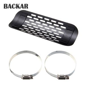 Sistema di scarico per moto Backar Universal Styling Nero Tubo modificato Silenziatore Scudo termico Protezione per la maggior parte