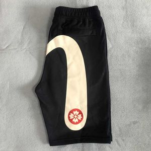 Herrshorts Harajuku Y2K Gym Evisued Casual Japanskt modemärke M Tryckta Breda Ben Sommar Herrkläder Y2302