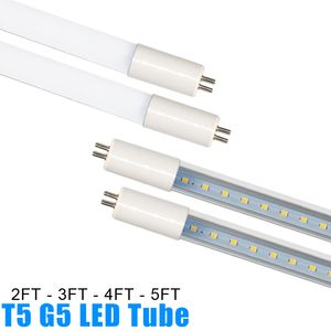 AC85V-265V İçinde Sürücü G5 Taban T5 LED Tüpler Floresan Tüp Işıkları Fikstür Değiştirme AC110V Dükkan Işık Crestech