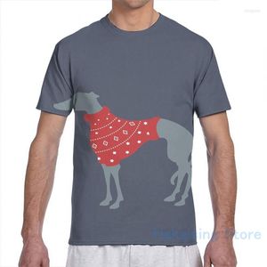 Men's T Shirts Christmas Whippet Men T-Shirt Women All Over Print Fashion Girl Shirt Boy Tops Tees Short Sleeve Tshirts