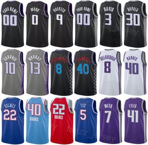 Tryck basket tjänade Kevin Huerter Jerseys 9 Domantas Sabonis 10 Trey Lyles 41 Terence Davis 3 KZ Okpala 30 Malik Monk 0 Jeremy Lamb 26 andningsbar enhetlig man kvinna