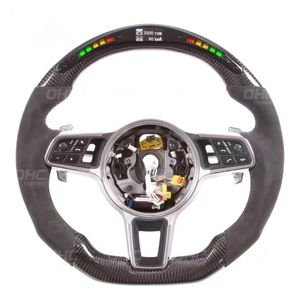 Volante de fibra de carbono para carro, para porsche gts gtr 911 boxster gt cayenne macan 998 781