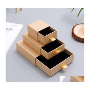 Jewelry Boxes Paper Box Small Jewerly Packaging Display For Necklace Jewellery Organizer Personalized Der Cardboard Gift Custom 114C Dhe0I