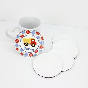 Hurtowa sublimacja Coaster Drewniana pusta maty stołowe MDF Izolacja cieplna Kubek Transfer termiczny DIY Coaster Sn4792