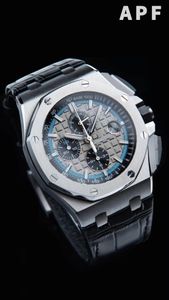 Zegarek APF Ceramiczny Chronograf Rozmiar nadgarstka 44mm26401 26400 26405 26411 Wyposażony w dwustronny Sapphire Sapphire Sapphire Pasphire Watche Watche Mens Watche
