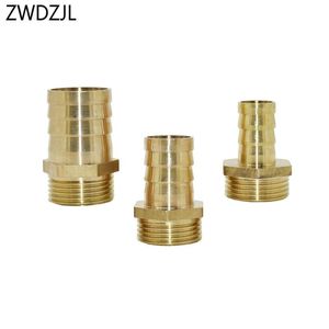 Watering Equipments Brass Pipe Fitting 16mm 19mm 20mm 25mm 32mm To 1" Male Thread Hose Barb Connector Copper Garden DN15 DN20 DN25 10pcs
