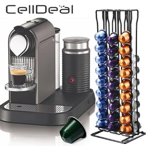 Coffee Capsule Holder for 60 Nespresso Capsules Storage Metal Tower Stand Capsule Storage Pod Holder Practical Coffee Pod Holder Y321q