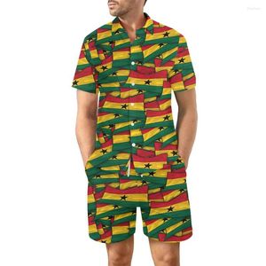 Tute da uomo Holiday Camicia e pantaloncini da uomo Streetwear Set di graffiti Abbigliamento hip-hop hawaiano da donna Coppie Y2K