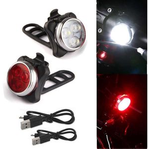 Lanterna traseira de bicicleta de bicicleta LED LED RAIL LAMP Cob de alta visibilidade Luzes de aviso de segurança USB 0202