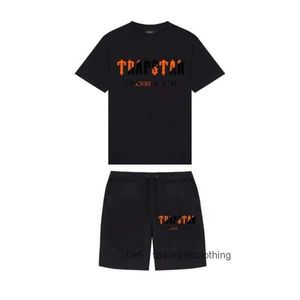 Trapstar T Koszulki i spodenki Zestaw Mężczyźni Tracksuit Summer Basketball Jogging Sportswear Streetwear HARAJUU TOPS T SHIRT Suit 220621 3 Trapstar 1EHP