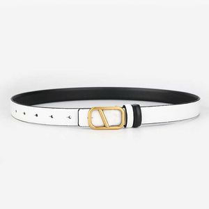 Women Belts Fashion Double-sided Letter Smooth Buckle Dress Sweater Decorative Thin Waist Bandwidth 2.3cm Luxury Designer Belts Wholesale