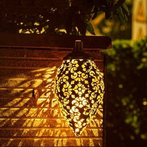 Inne imprezy imprezowe dostarczenia zasilania energią słoneczną marokańską wiszącą latarnię retro lampa projekcyjna lampa ogrodowa Outdoor Decor Wai Light Kit 230206