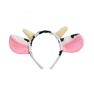 Creative Cow Milk Horn Ear Headband Animal Cosplay Costume Hair Band Party Props Party Props Gifts GC1893