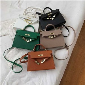 2023 Purses Clearance Outlet Online Sale Handv￤ska Kvinnor Ny High Fashion One Shoulder Crossbody Foreign Style m￥ngsidig textur Sm￥ fyrkantig v￤ska