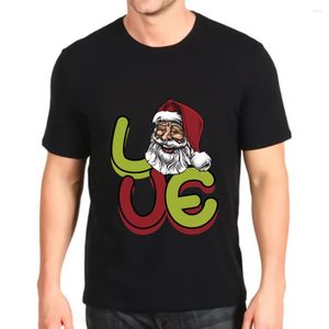 Erkek Tişörtleri Tshirt Moda Baskılı Aşk Noel Gevşek Özelleştirme Tees Top Mens