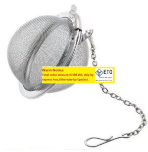 Rostfritt stål boll 5 cm mesh infuser silver premium filterintervall diffusor för lösa blad kryddor kryddor kryddor