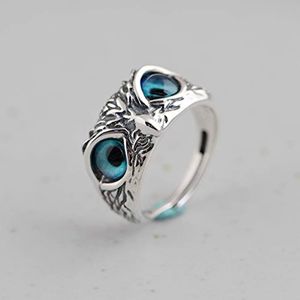 12 Stück Vintage niedliches schlichtes Design Eulen-Ring für Männer und Frauen, Verlobung, Hochzeit, Schmuck, Geschenke