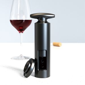 T Shape Spinning Vacuum Stopper Wine Opener with Foil Cutter Handheld Wine Bottle Corkscrew