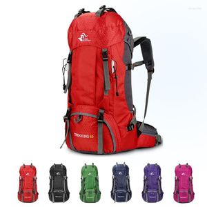 ダッフェルバッグTecwill 60L Travel Backpacks Men Men Camping Mountainerearing Hiking Male Oxford Waterfoof Bag Outdoor Sports