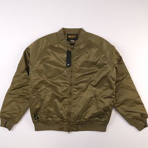 Männer Jacken Bomberjacke 10Dep Army Green Cotton gepolstert gestickter Mantel