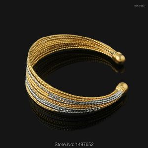 Przyjście bransoletki Etiopian Gold Bangles18k złota/srebrne plastowane bransoletki/bransoletki biżuteria kobiety mężczyźni afrykańskie // Kenia //