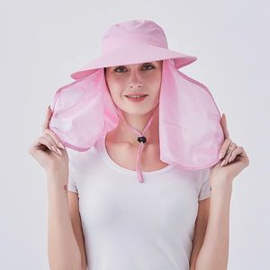 Outdoor Riding Cappello con protezione solare antivento Cappello da pescatore staccabile in materiale ad asciugatura rapida