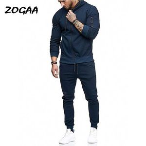 Men's Tracksuits ZOGAA Sets Men Hot Allmatch Chic New Autumn Spring Sweater Trendy Suit Fitness Casual Tracksuit Sport Wear Two Piece Sweatsuit G230207