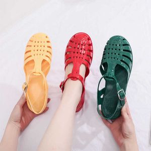 Slippers Women Sandals Jelly Shoes strap Strap Rubber Mom Soft Sole Non-Slip Disual Most Female Fywear 2022 Summer Y2302