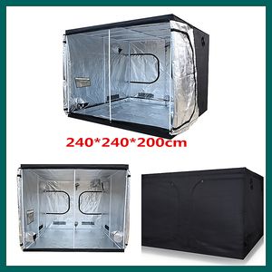 LED Grow Lights Plant Grow Tents Indoor Growth Box 60/80/100/120/150/240cm水耕栽培成長室温室の植物照明テント