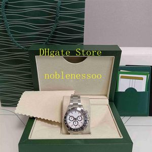 17-farbige Originalverpackung 116500LN Uhr Herren 40 mm weißes Zifferblatt 116500 Keramiklünette Automatik-Chronograph116508 116520 116506 Eta257M