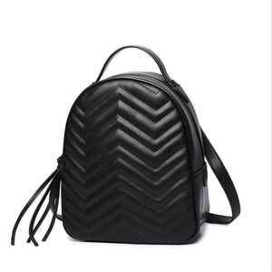 Discount fashion top backpack classic G female backpack PU leather designer school bag257l