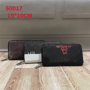 Single Zipper WALLET Screen Printing The Around Money Cards and Coins Men Genuine Leather Purse Card Holder Long Business Women WALLET Mans Wallets