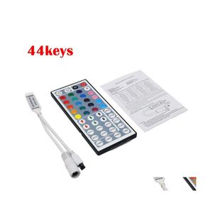 RGB -styrenheter DC12V 6A 44 KEY / 24 MINI LED IR -kontroller f￶r stripljusstyrenhet Remote Dimmer Drop Delivery Lighting Accessori DHU4J