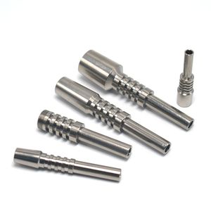 10mm 14mm 18mm Hookahs unha Titanium Tip conjunto de ferramentas Tampa de junta fêmea para plataformas de óleo Bongos de vidro Acessório de tubo de água