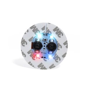 LED Coaster 6cm 4 LED Coasters Yenilik Aydınlatma İçecekler için 6 LED Bar Coaster Parti Düğün Barları Beyaz RGB USASTAR