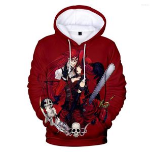 Herrtröjor sidno högkvalitativ svart butler 3d män/kvinnor mode casual tröja tryck hoodie anime huvtröja