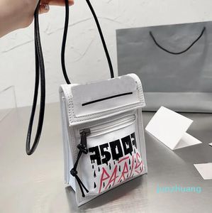 Graffiti kamerap￥se designer crossbody mini v￤ska vaxat l￤der 657 midjep￥se klaff kvinnor mobiltelefon handv￤skor koppling mynt pl￥nbok handv￤ska b￤rbar zip ficka p￥se