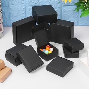 Gift Wrap 10Pcs/Set 9 Sizes Kraft Paper Boxes Candy Storage Cardboard Package Bags Cake Wrapping Wedding Event Party Home Supplies1