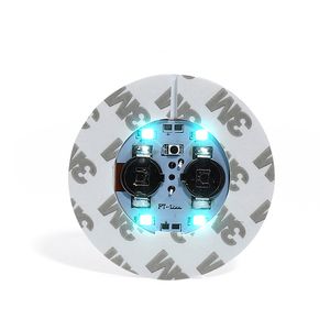 3M Çıkartma Led Coaster Light Yenilik Ayarlama Bardak altlıkları RGB LED ŞİĞİ IŞIKLAR DİSKLERİ UY.KAÇLAR FLASH IŞIKLAR KULLANIM