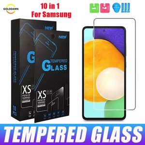 Protetor de tela para Samsung A14 5G A54 A34 A13 A03S A53 A23 Moto G Stylus 2022 Play 2023 Series Clear Tempered Glass