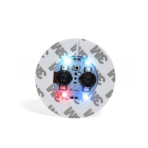 LED Coaster 6 cm 4 LED Rakety LED Nowatorskie oświetlenie do napojów 6 LED BAR COASTER Idealny do imprezowych barów ślubnych White RGB Crestech