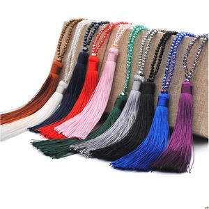 Lockets Wholesale American Crystal Necklace Tassel Pendant Bohemian Direct Sale From Manufacturers Drop Delivery Jewelry Neck Dhgarden Dhrlq