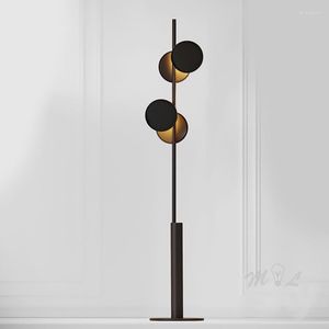 Floor Lamps Modern Simple Free Standing For Living Room Metal Black Art Deco Bedroom Fixtures Decorative Lights Led