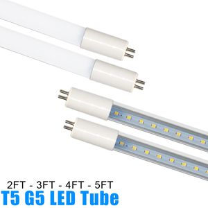 T5 LED-rörljus 4ft 3ft 2ft T5 Fluorescerande G5 LED-lampor 9W 13W 18W 23W 4 fot Integrerade LED-rör Lamp AC85-265V Crestech168