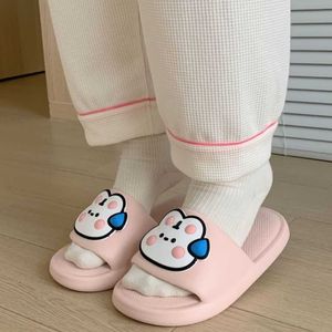 Slippers Yasuk All Season Fashion Women's Men's Disual Simple Simple Indoor and Outside Home Non Slip Sweet Cute Rabbit Girl Y2302