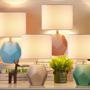 Table Lamps Nordic Wedding Lights Room Desk Lamp Bedroom Bedside Simple Modern Warm Multicolor Girl LB022106