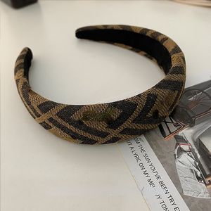 Projektant francuski styl gąbki gąbki litery retro szeroka wersja gruba internetowa celebrytka starożytne style Presbyopic Hair Band