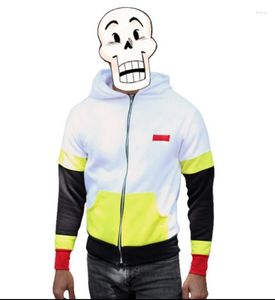 Men's Hoodies UNDERTALE Skeleton Sans Frisk Cosplay Costume Hoodie Jacket Coat Fleece And Scarf Daily Use