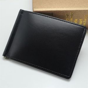 M￤ns kreditkortsinnehavare ￤kta l￤der Kontantklipp Aff￤rskort Holder M Wallet Birthday Gift2825